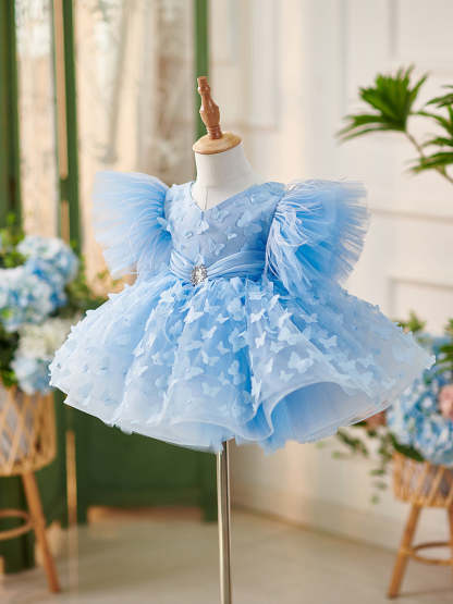 Baby Girl's Knee-Length Party Dress in Tulle