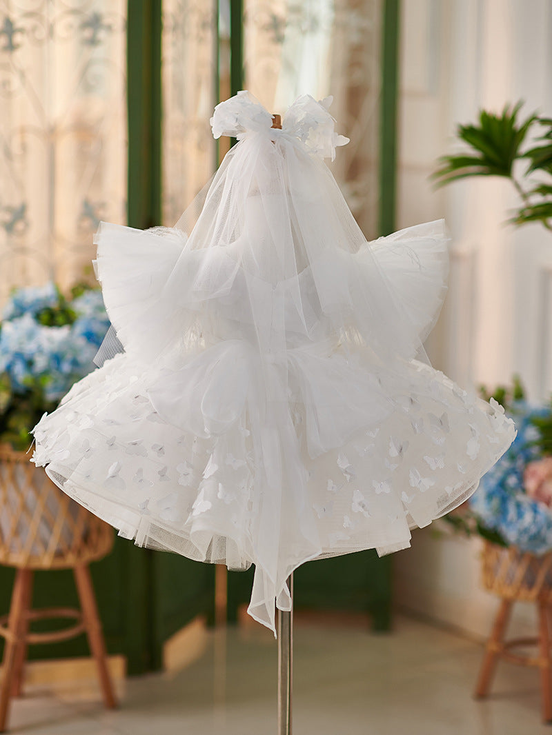 Baby Girl's Knee-Length Party Dress in Tulle