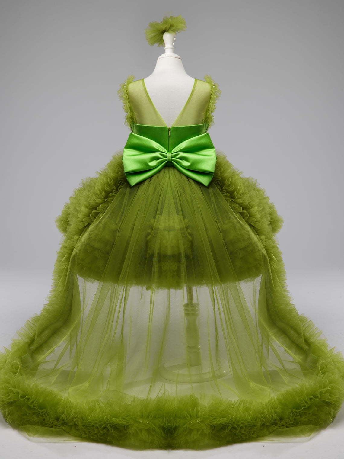 Asymmetrical Tulle Princess Ball-Gown Dress for Baby Girl's 1st Birthday