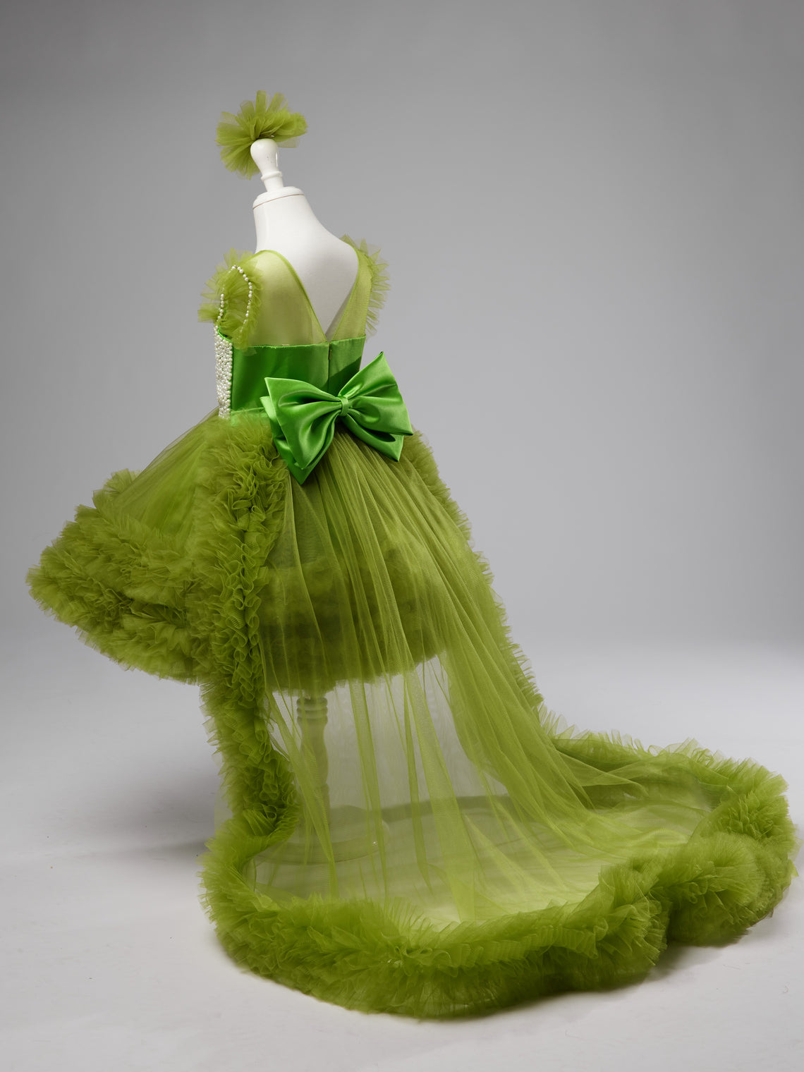 Asymmetrical Tulle Princess Ball-Gown Dress for Baby Girl's 1st Birthday