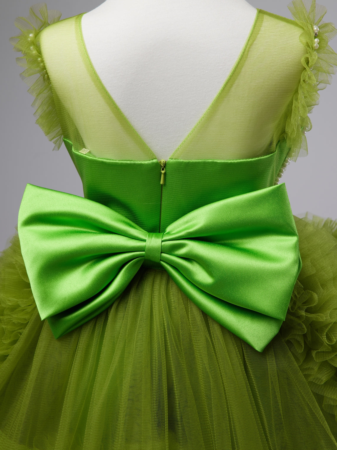 Asymmetrical Tulle Princess Ball-Gown Dress for Baby Girl's 1st Birthday