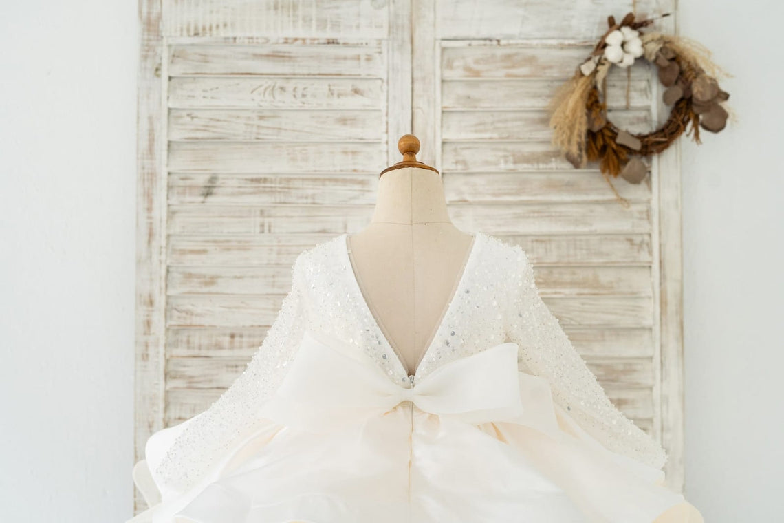 Short Sequins Tulle Princess Ball-Gown Dress