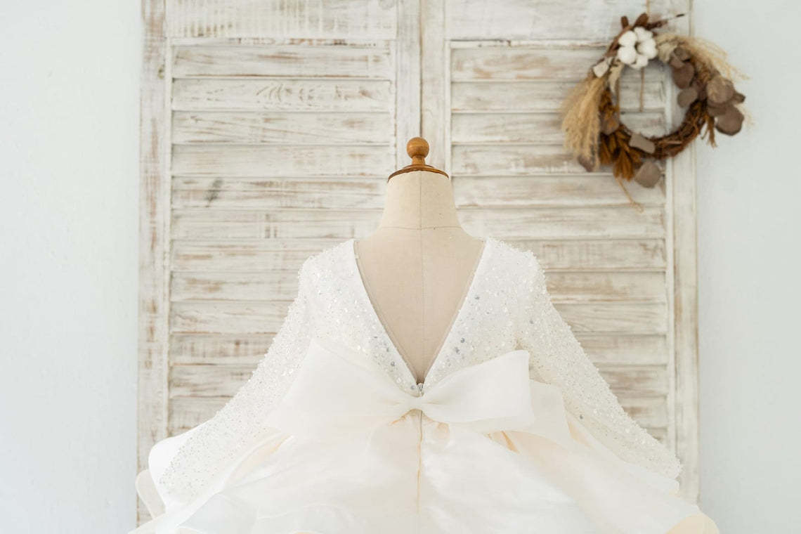 Short Sequins Tulle Princess Ball-Gown Dress