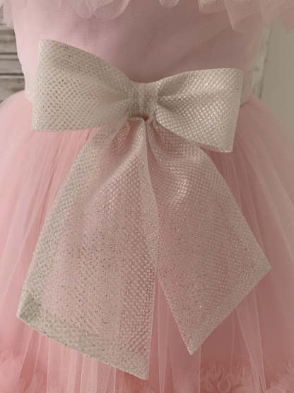 Pink Knee-length Dress in Tulle