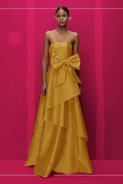 Chic Strapless Sleeveless Long Prom Dress With Pleated Bowknot