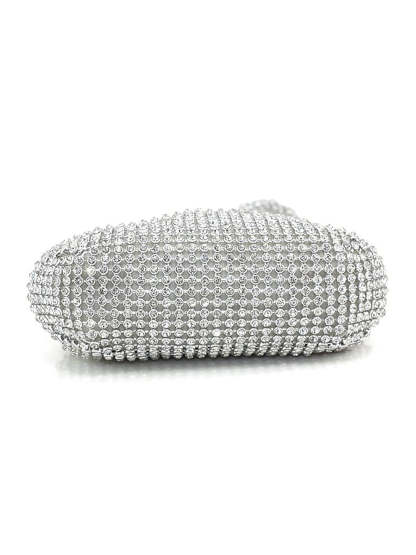 Unique Gorgeous Rhinestone Polyester Clutch Handbags