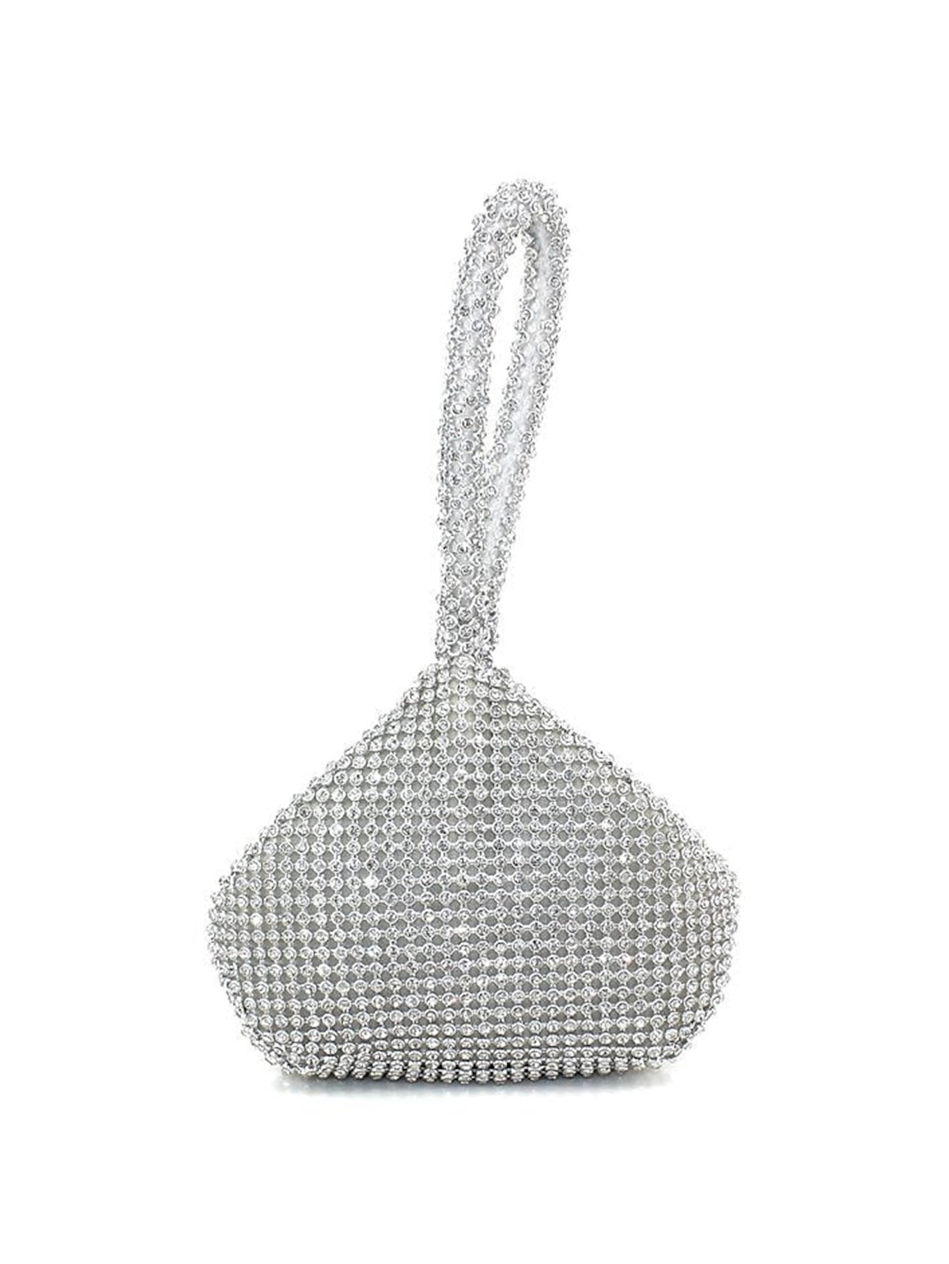 Unique Gorgeous Rhinestone Polyester Clutch Handbags