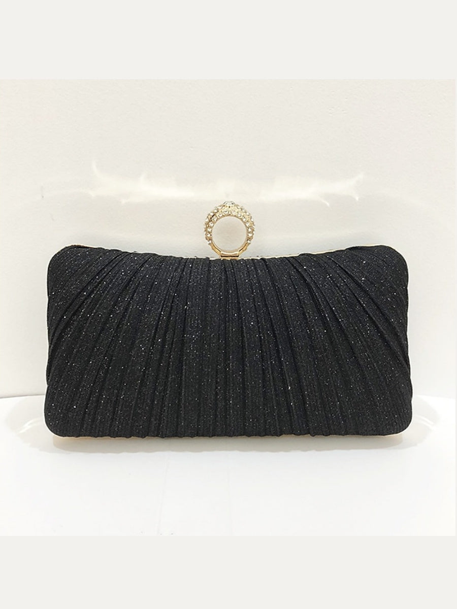 Waterproof Solid Color Synthetic Chain Evening Bags & Clutches