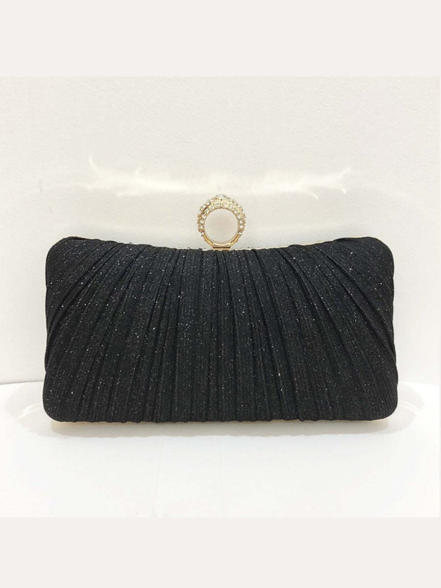 Waterproof Solid Color Synthetic Chain Evening Bags & Clutches