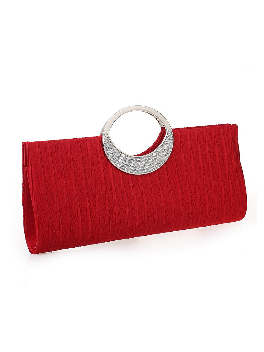 Satin Handbags for Wedding Party Clutches