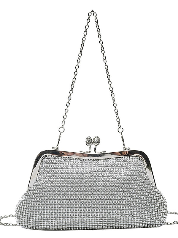 Glittering Crystal Clutch Bags for Women with Delicate Shine