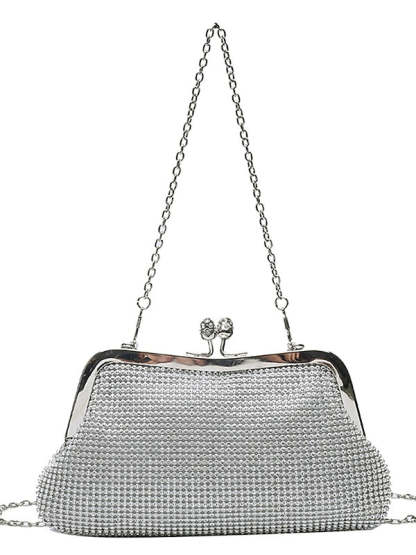 Glittering Crystal Clutch Bags for Women with Delicate Shine