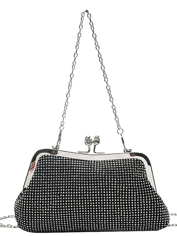 Glittering Crystal Clutch Bags for Women with Delicate Shine