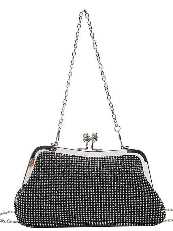Glittering Crystal Clutch Bags for Women with Delicate Shine
