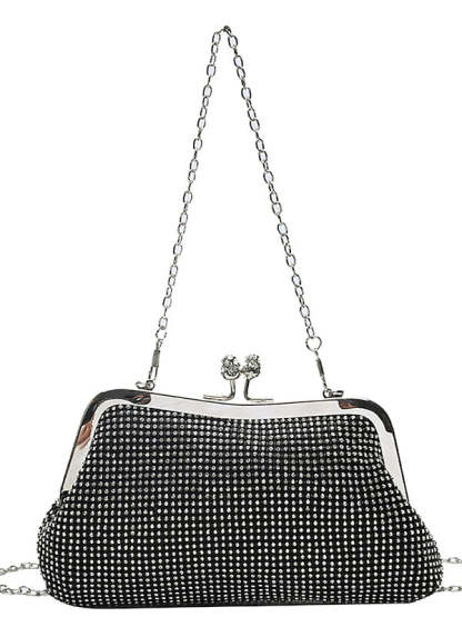 Glittering Crystal Clutch Bags for Women with Delicate Shine