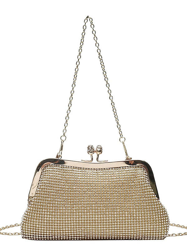 Glittering Crystal Clutch Bags for Women with Delicate Shine