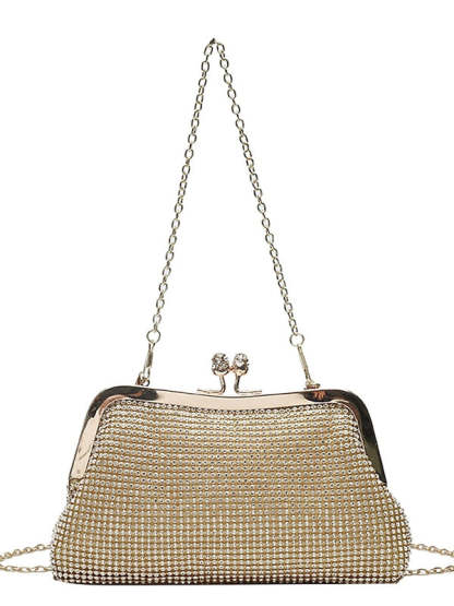 Glittering Crystal Clutch Bags for Women with Delicate Shine