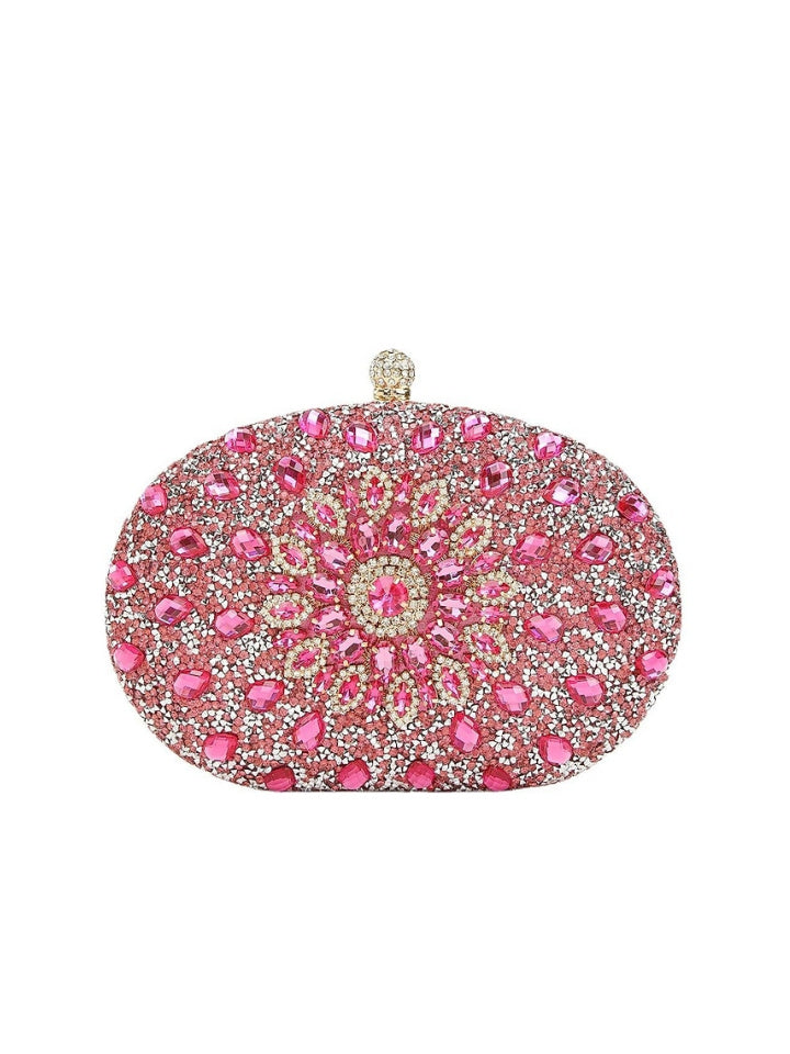 Waterproof Polyester Evening Bags with Rhinestone Crystals