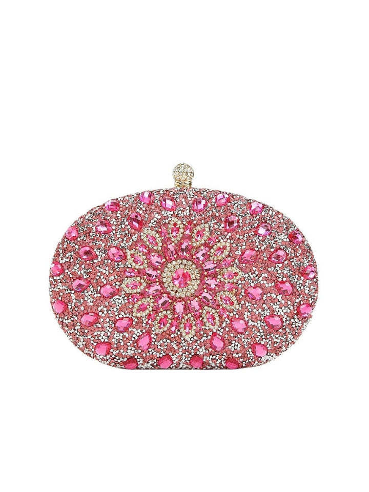 Waterproof Polyester Evening Bags with Rhinestone Crystals