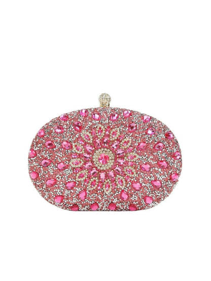 Waterproof Polyester Evening Bags with Rhinestone Crystals