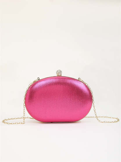 Waterproof Polyester Evening Bags with Rhinestone Crystals