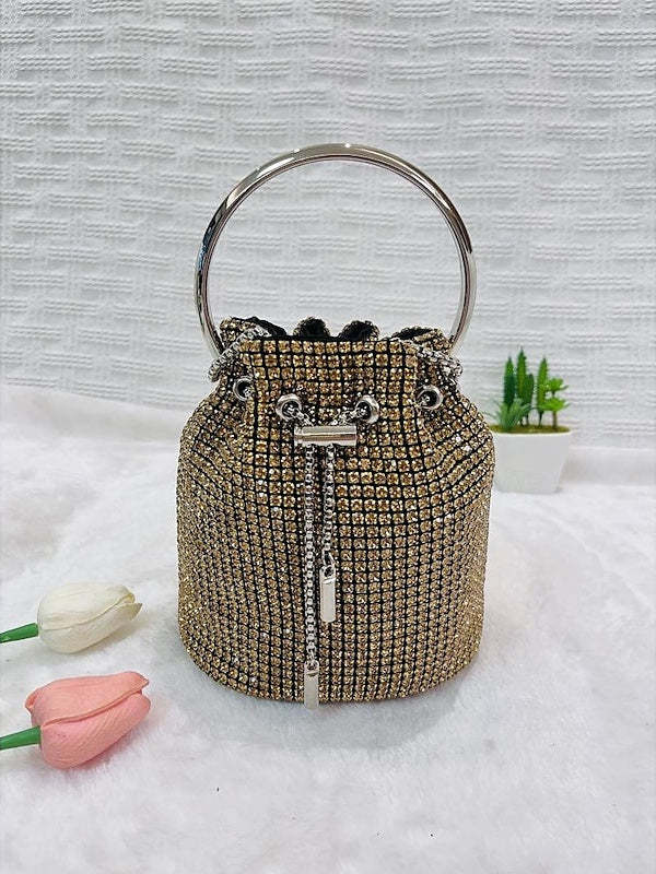 Solid Color PU Leather Chain Evening Bags with Large Capacity