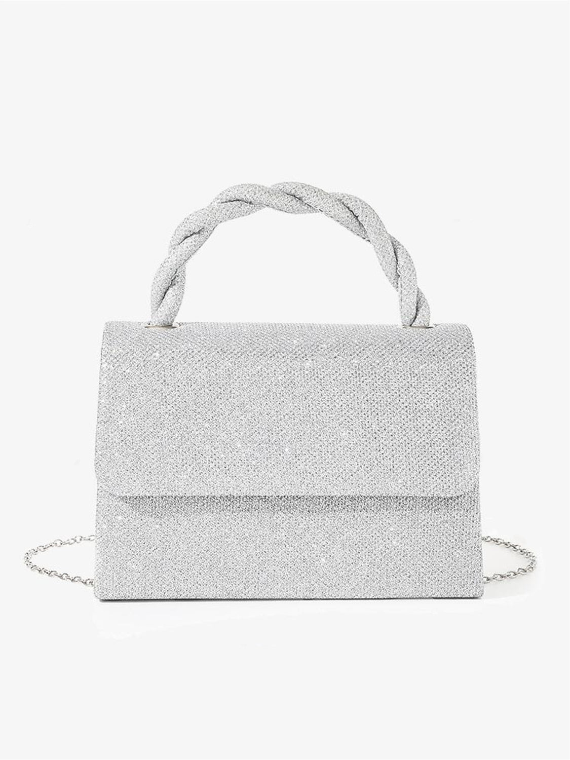 Solid Color Chain Knot Evening Bags in Multi-Carry Polyester