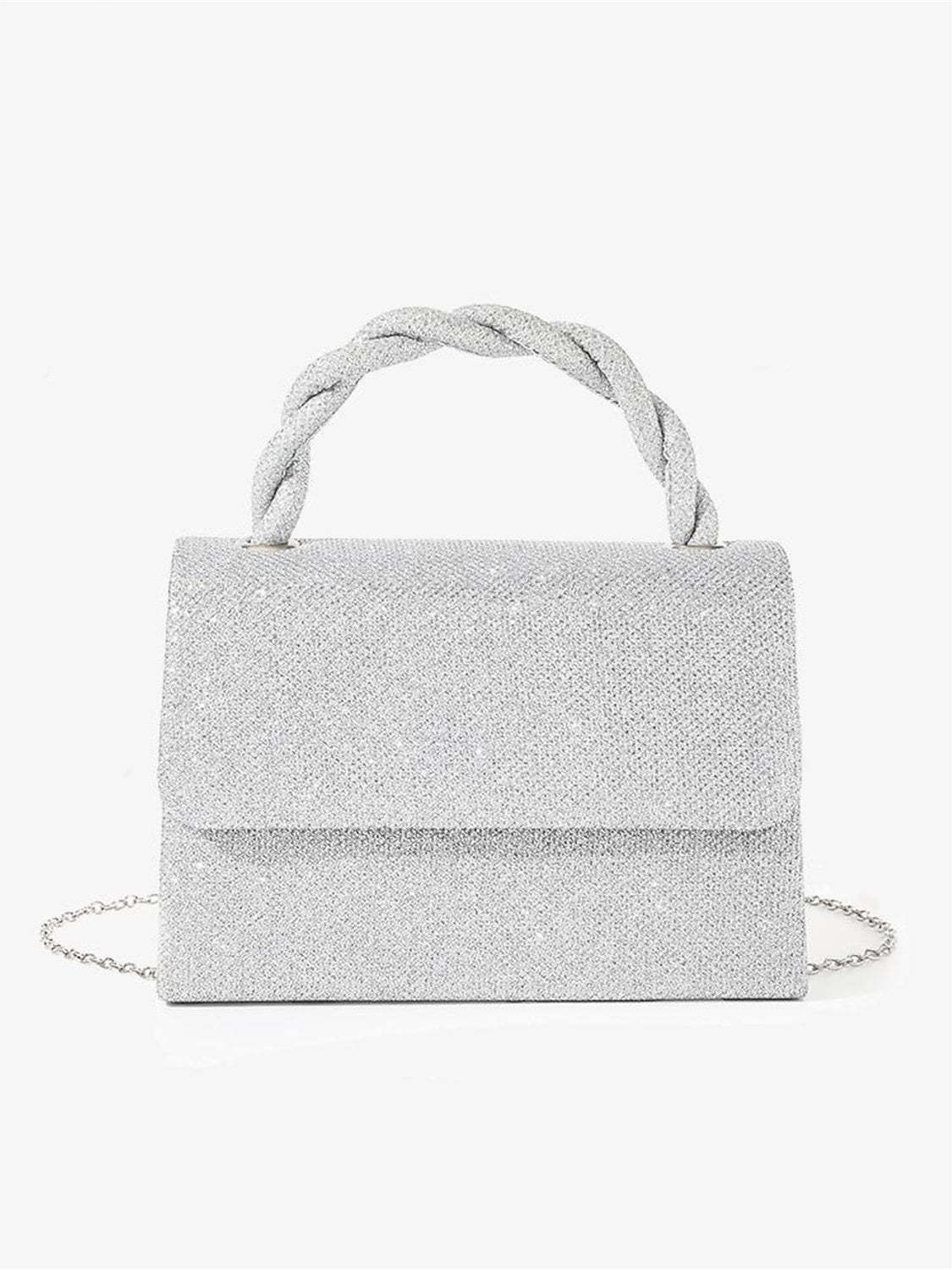 Solid Color Chain Knot Evening Bags in Multi-Carry Polyester