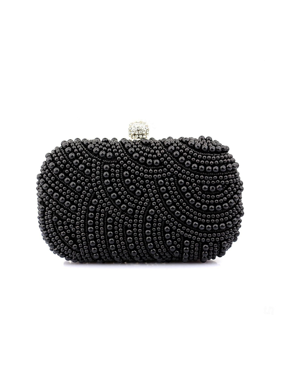 Solid Color PVC Alloy Rhinestone Evening Bags & Clutches