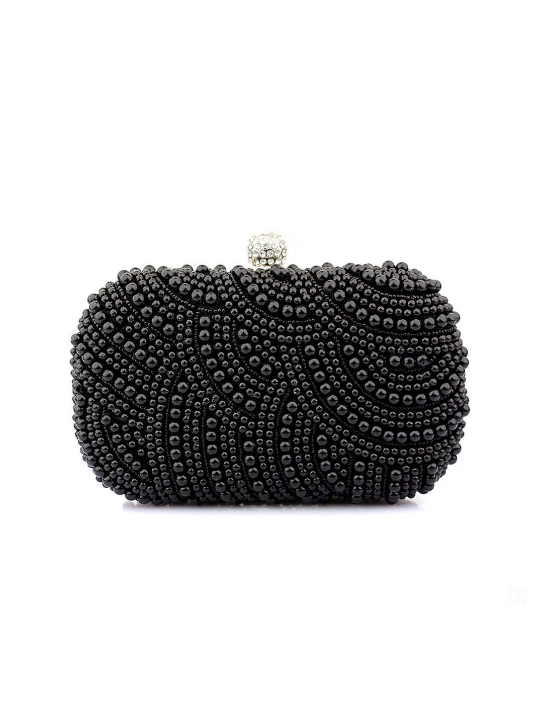 Solid Color PVC Alloy Rhinestone Evening Bags & Clutches