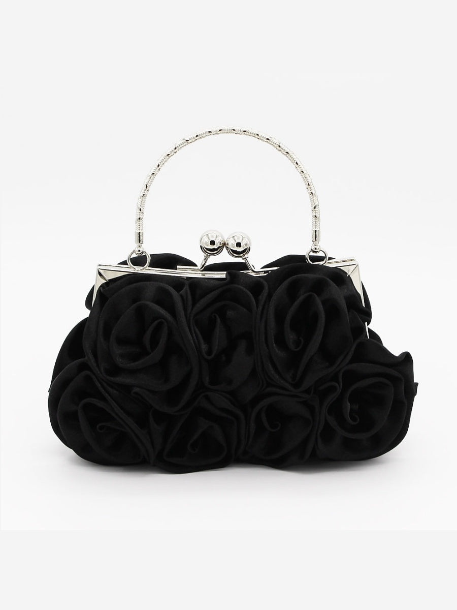 Solid Color Alloy Chain Handbags and Evening Bags in Polyester