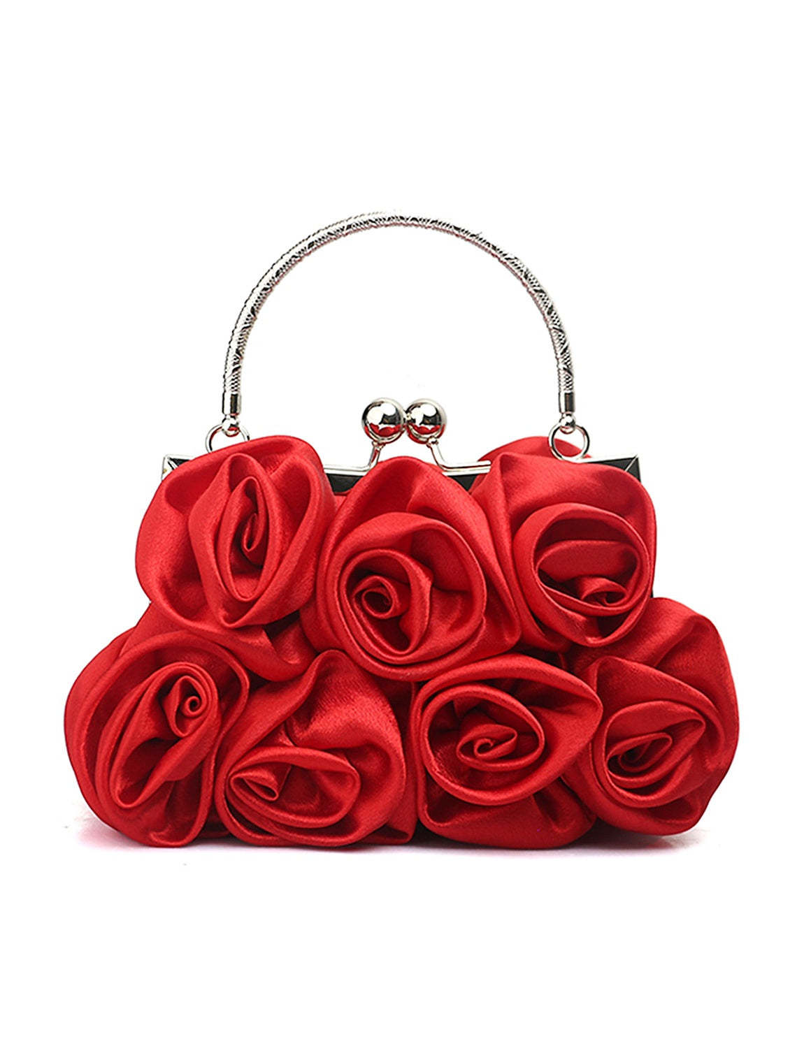 Solid Color Alloy Chain Handbags and Evening Bags in Polyester
