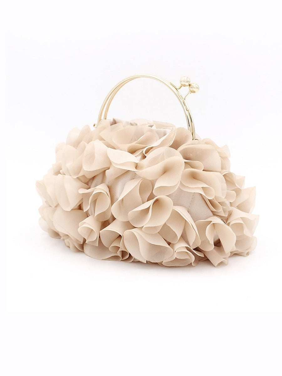 Solid Color Chain Clutch Bags for Women in Polyester