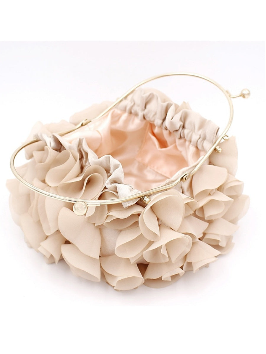 Solid Color Chain Clutch Bags for Women in Polyester