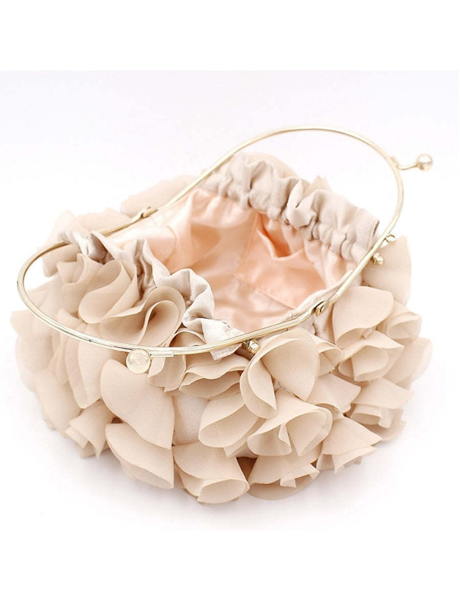 Solid Color Chain Clutch Bags for Women in Polyester