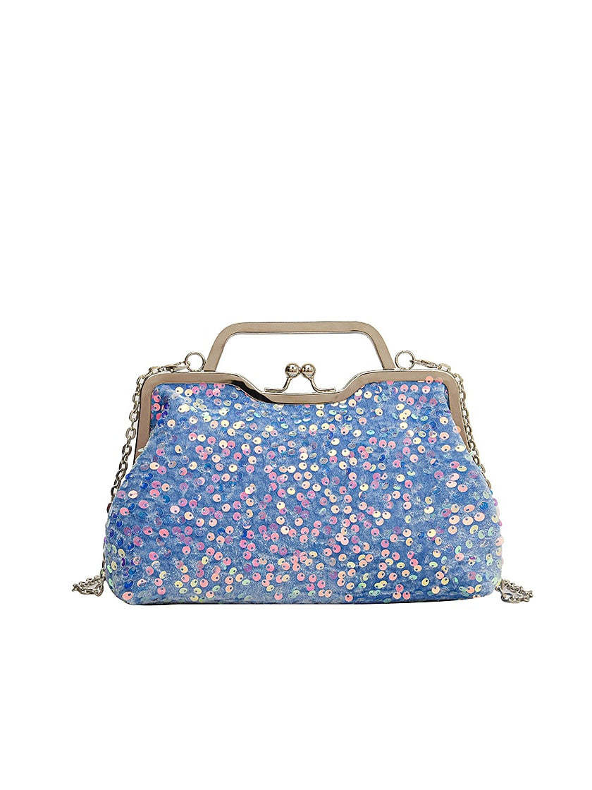 Solid Color Sequin Clutch Bags – Large, Synthetic, and Anti-Dust