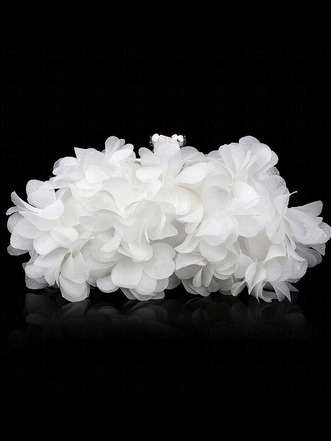 Rhinestone Chain Clutch Bags in Solid Satin Colors