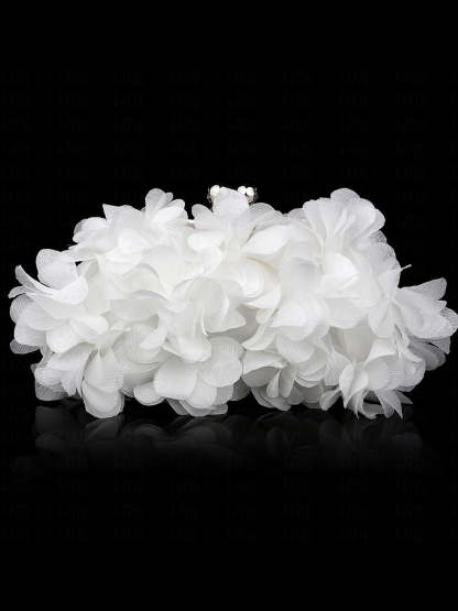 Rhinestone Chain Clutch Bags in Solid Satin Colors