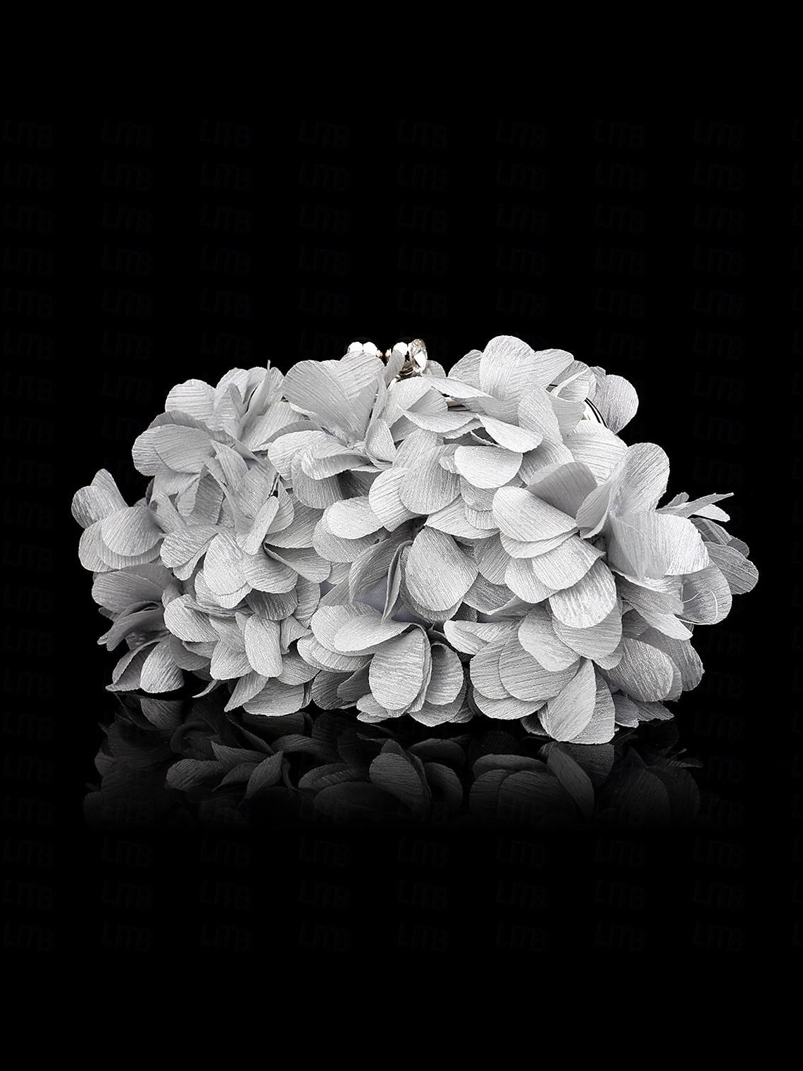 Rhinestone Chain Clutch Bags in Solid Satin Colors