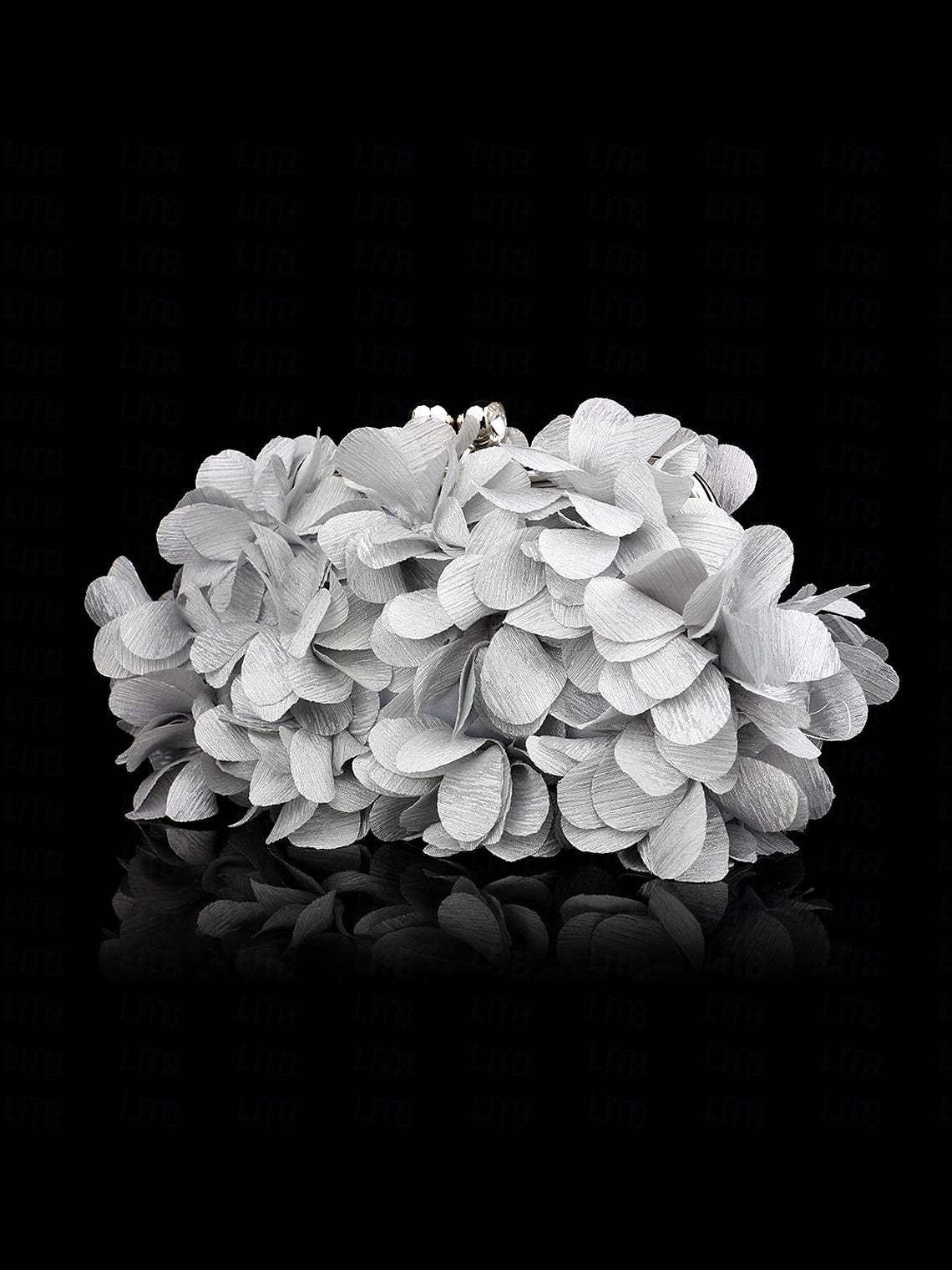 Rhinestone Chain Clutch Bags in Solid Satin Colors