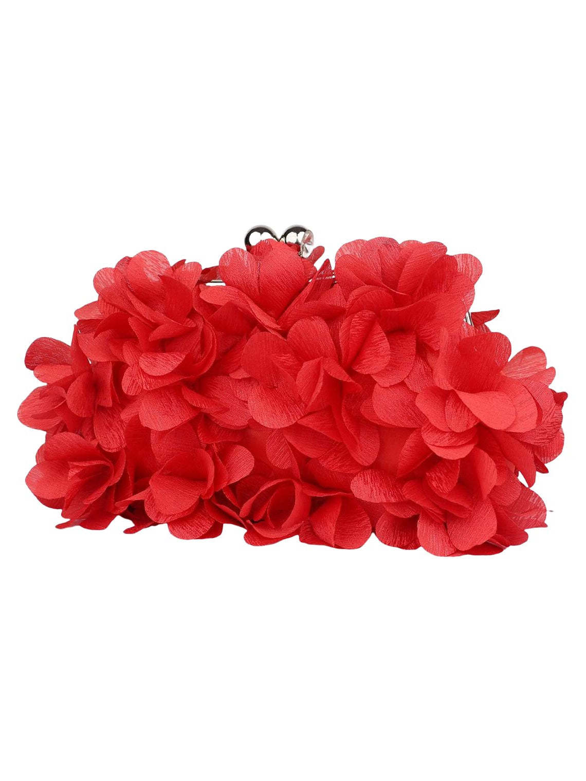 Rhinestone Chain Clutch Bags in Solid Satin Colors