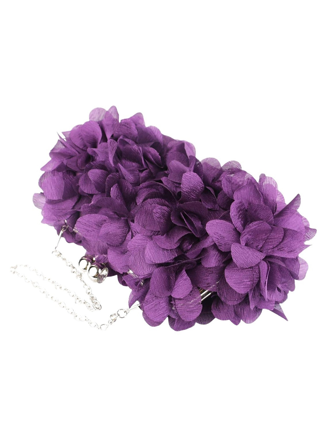 Rhinestone Chain Clutch Bags in Solid Satin Colors