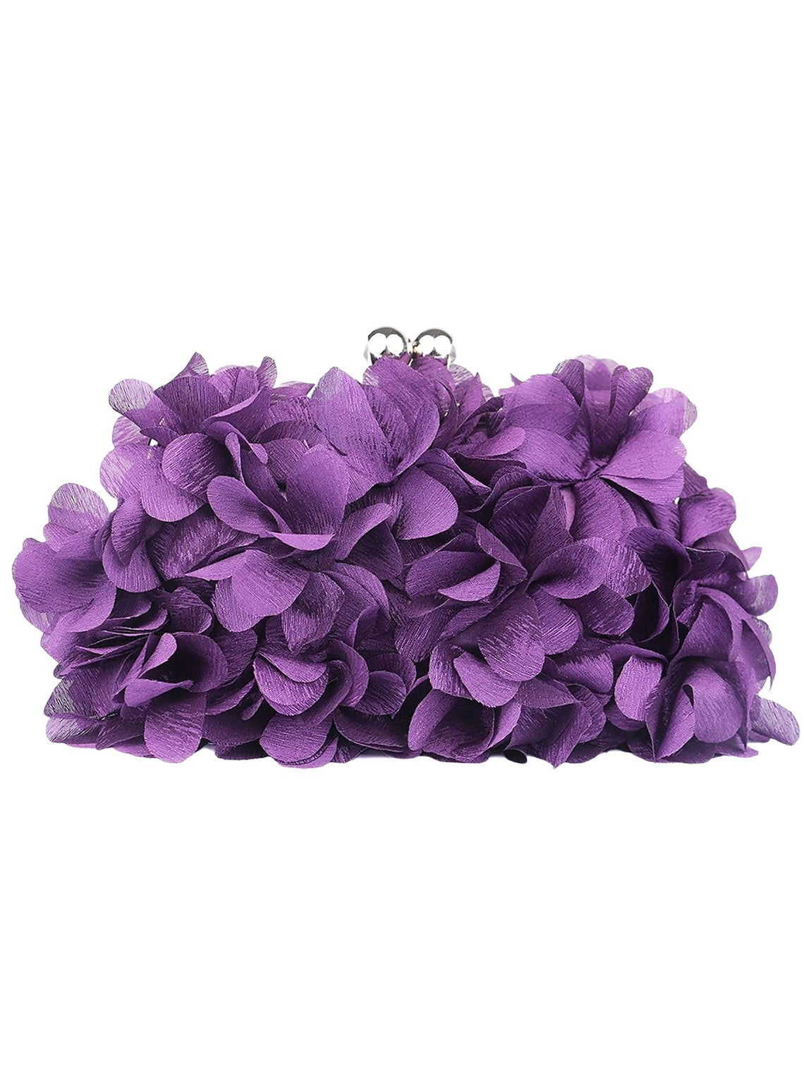 Rhinestone Chain Clutch Bags in Solid Satin Colors