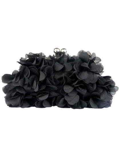 Rhinestone Chain Clutch Bags in Solid Satin Colors