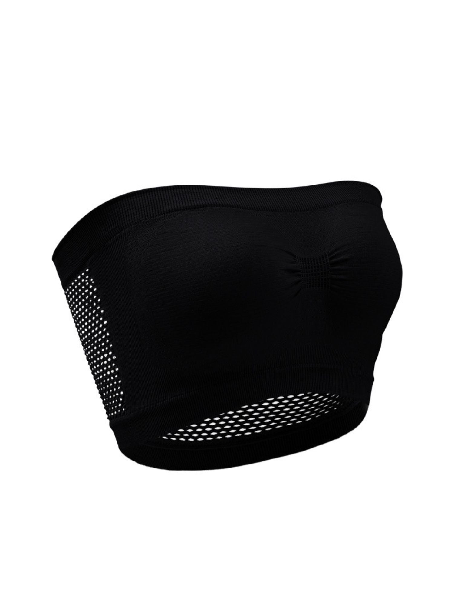 Strapless Solid Color Bra for Women, Breathable Everyday Wear