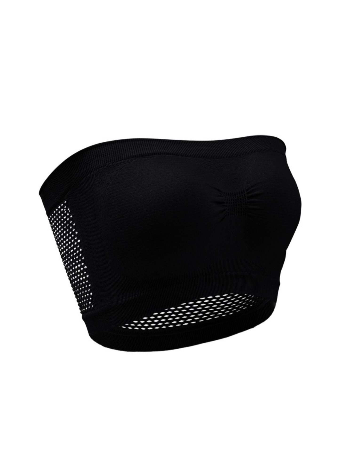 Strapless Solid Color Bra for Women, Breathable Everyday Wear