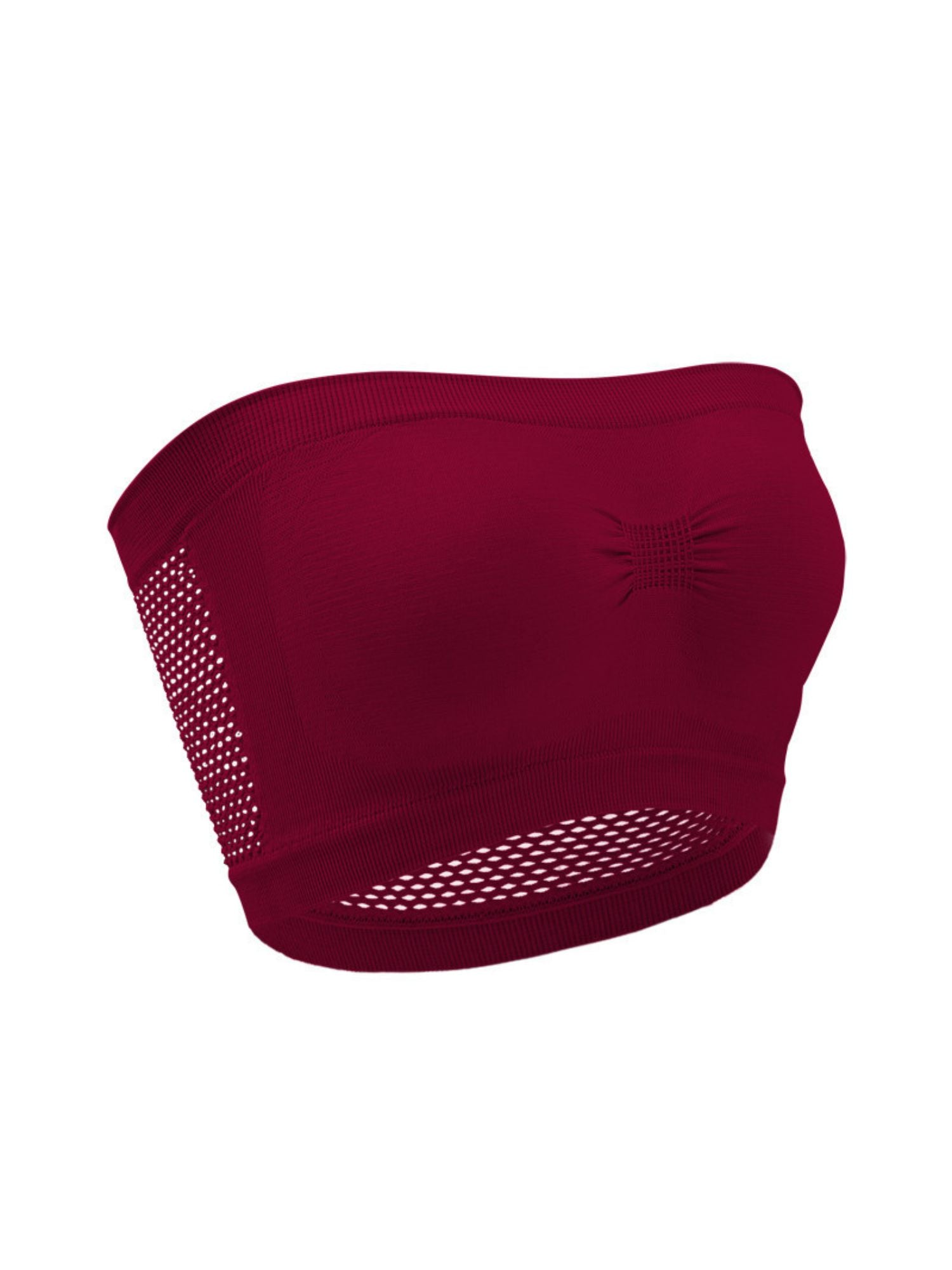 Strapless Solid Color Bra for Women, Breathable Everyday Wear