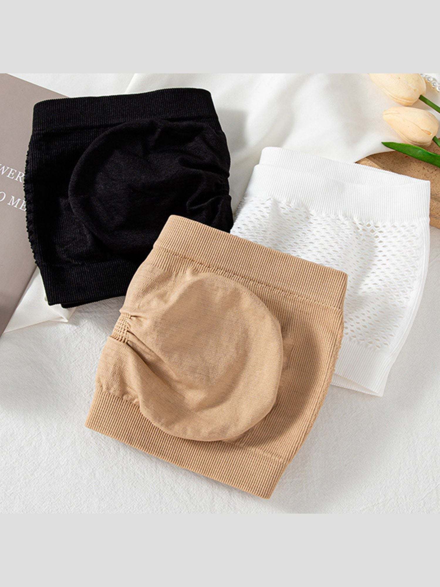 Strapless Solid Color Bra for Women, Breathable Everyday Wear