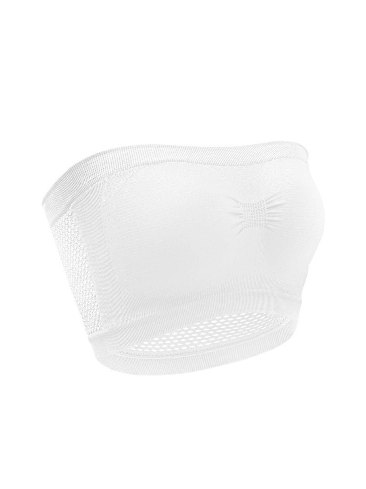 Strapless Solid Color Bra for Women, Breathable Everyday Wear