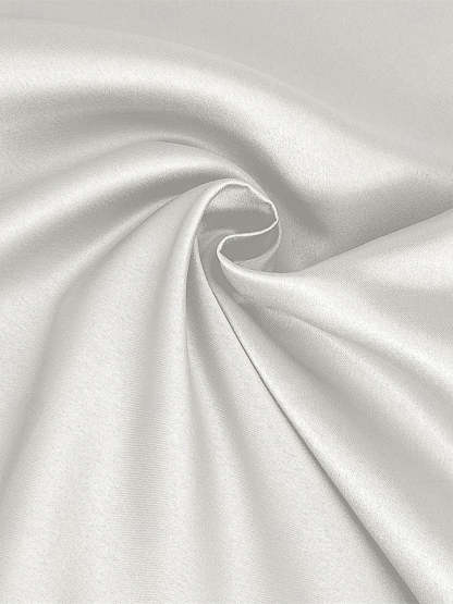 V-Neck A-Line Princess Wedding Dress in Satin with Half Sleeves and Tea-Length Draping